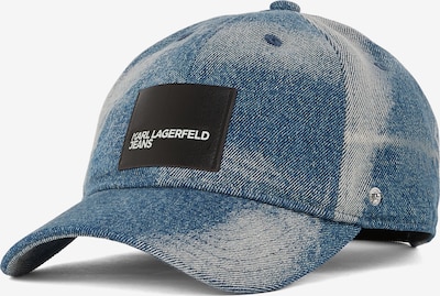 Kepurė 'BLEACHED' iš KARL LAGERFELD JEANS, spalva – tamsiai (džinso) mėlyna / pilka / juoda, Prekių apžvalga