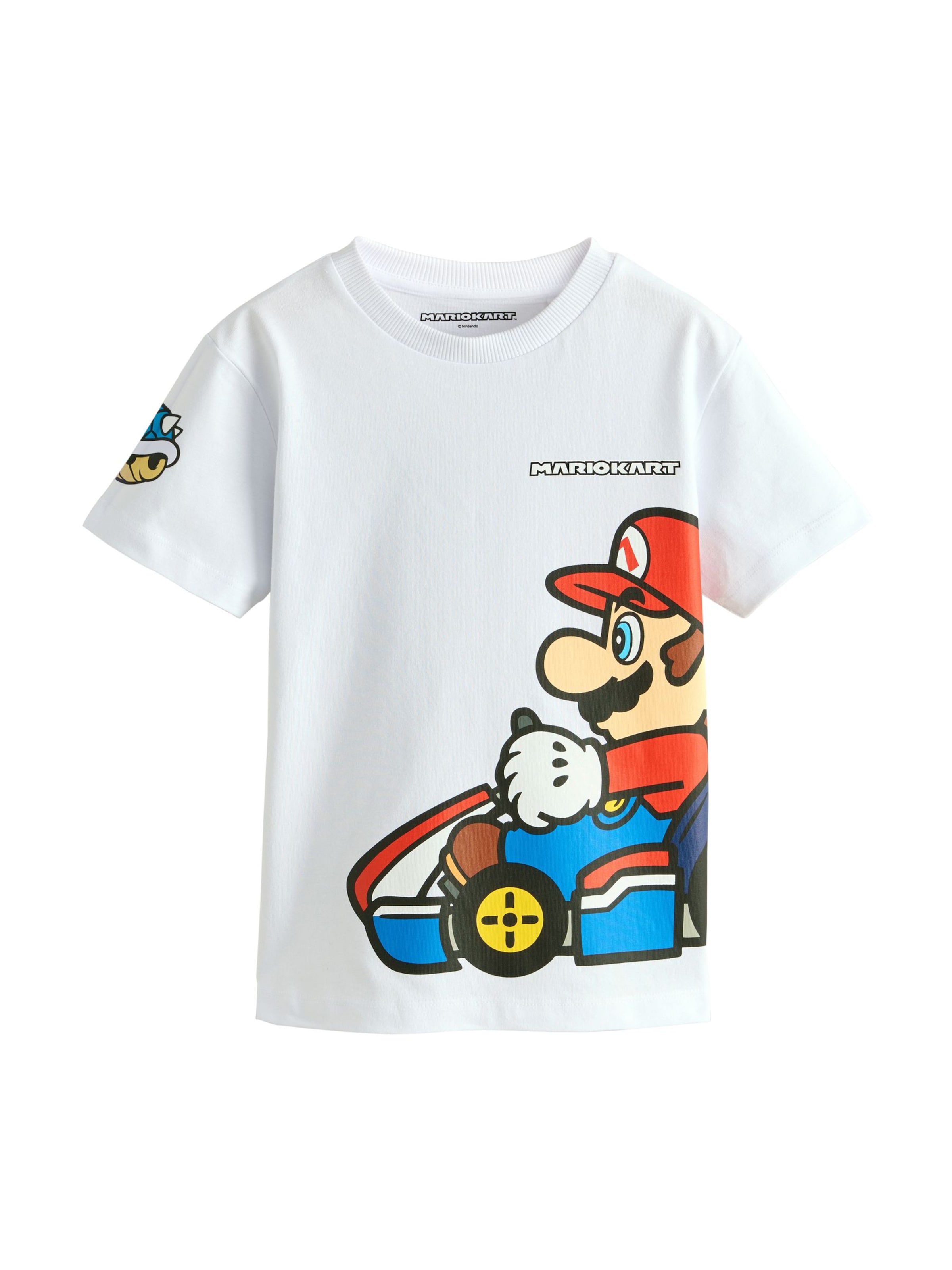 T-Shirt 'Mario' Next en blanc : devant