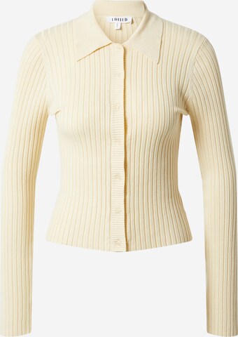EDITED Knit Cardigan 'Simona' in Yellow: front
