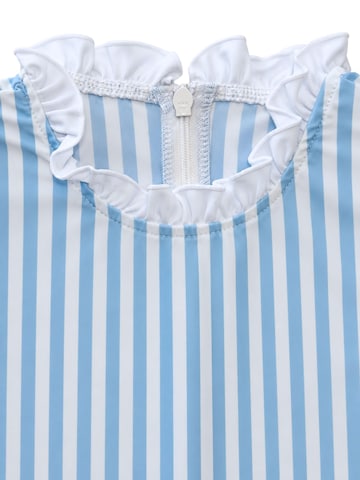 SEABASS Badpak 'Girls Swimsuit Ruffle' in Blauw
