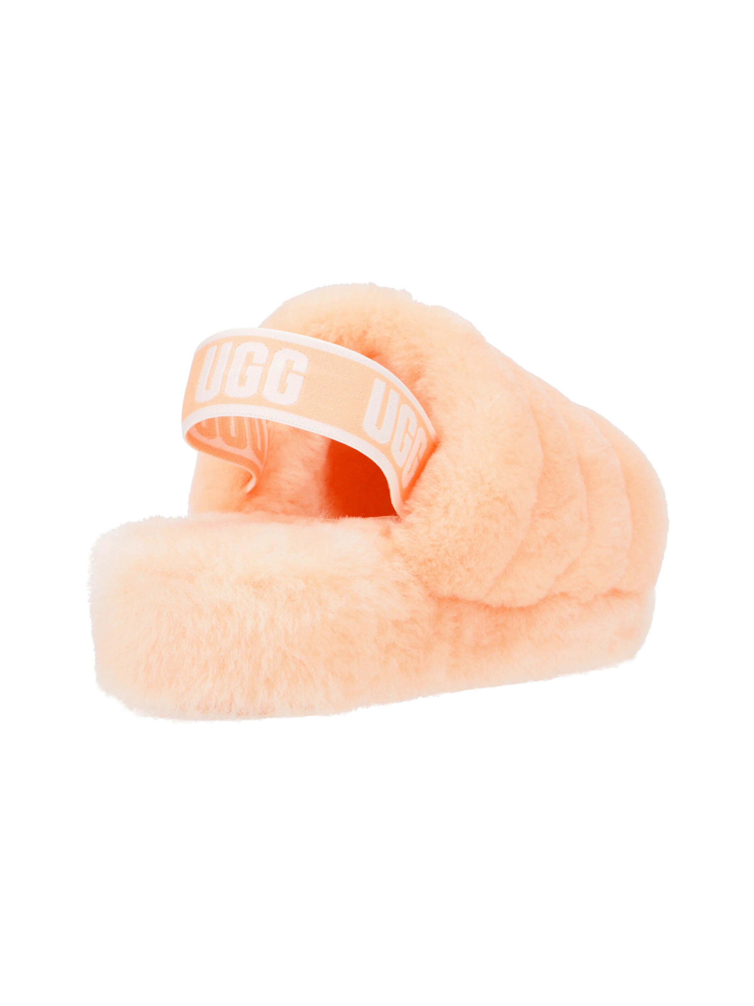 UGG Pantolette 'UGG Fluff Yeah Slide Hausschuhe rosa scallop' in Pink