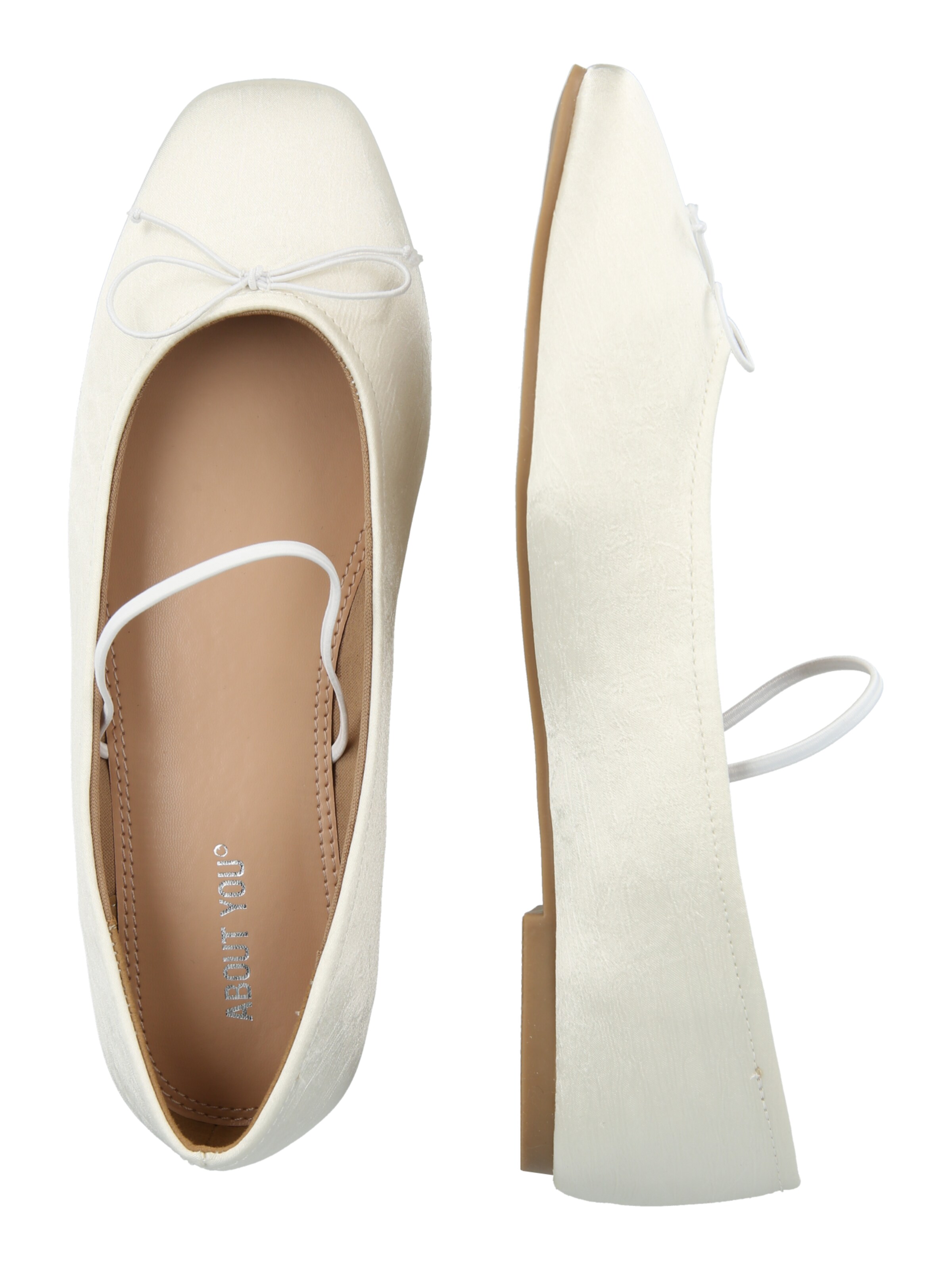 Ballerina con cinturino 'Chantal' di ABOUT YOU in bianco