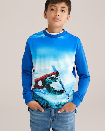 WE Fashion Shirt in Blue: front