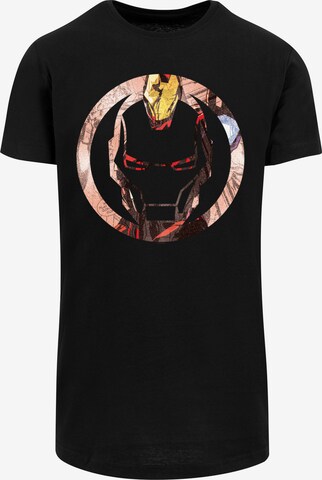 F4NT4STIC T-Shirt 'Marvel Iron Man Montage' in Schwarz: predná strana