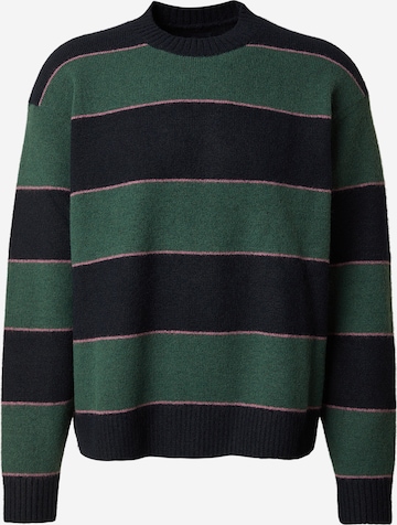 Abercrombie & Fitch Neulepaita 'ESSENTIAL' värissä vihreä: etupuoli