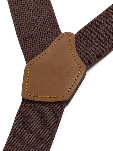 Trendhim Suspenders 'Vexel' in Brown: front