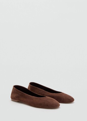 MANGO Ballet Flats in Brown