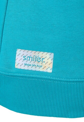 Sweat-shirt 'Happy' smiler. en bleu