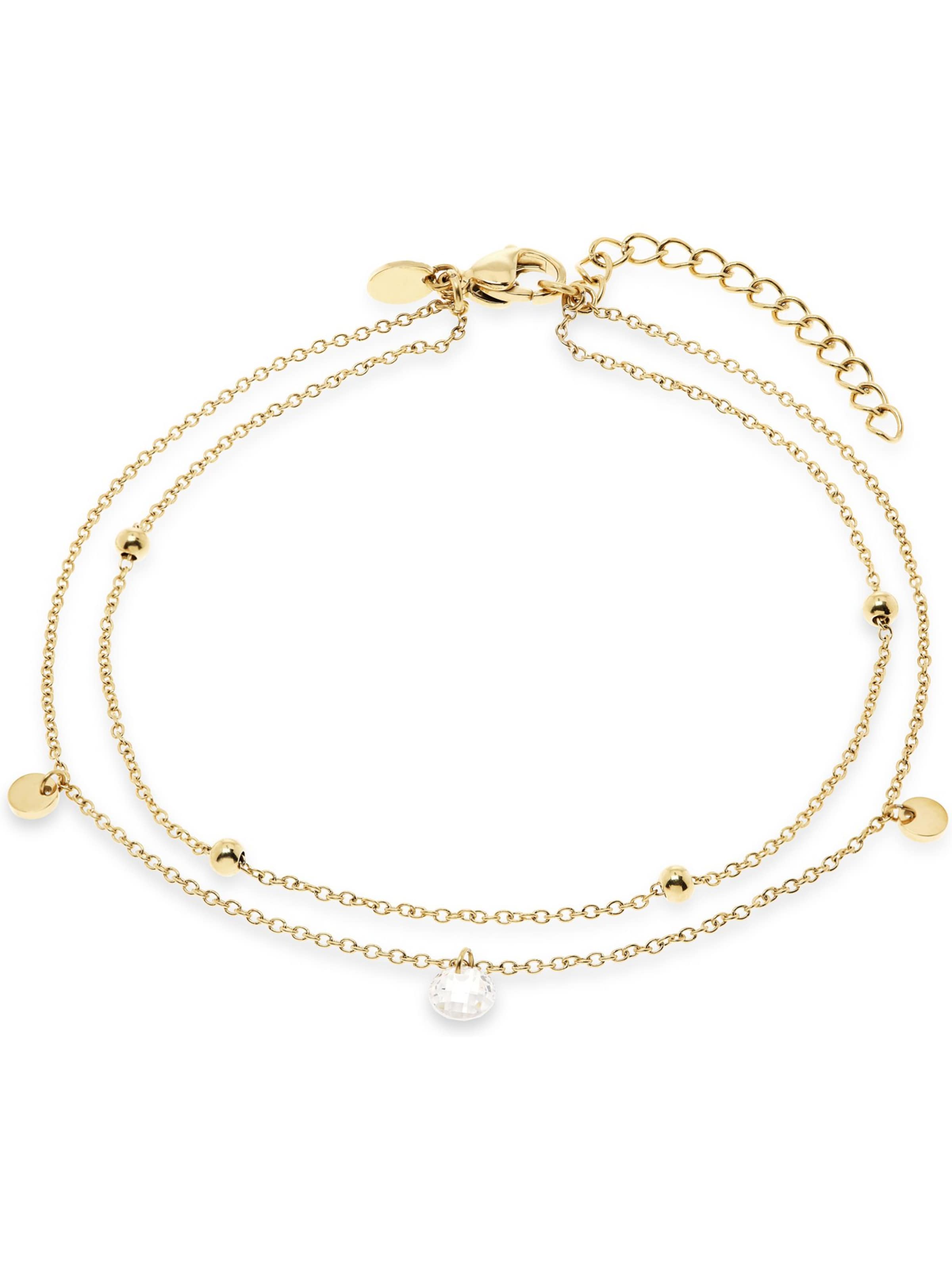 FAVS Fußkette in Gold: Vorderseite