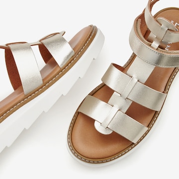 LASCANA Strap Sandals in Gold