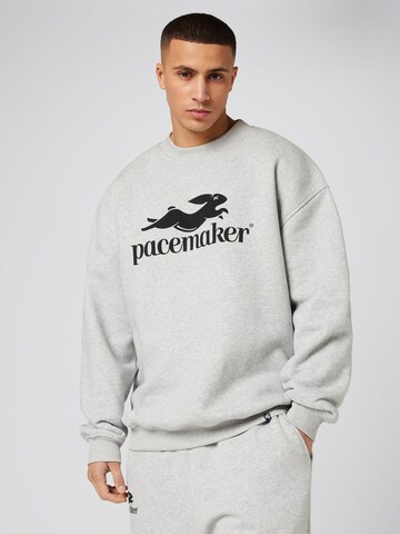 Pacemaker - Sweatshirt 'Falk' em cinzento: frente