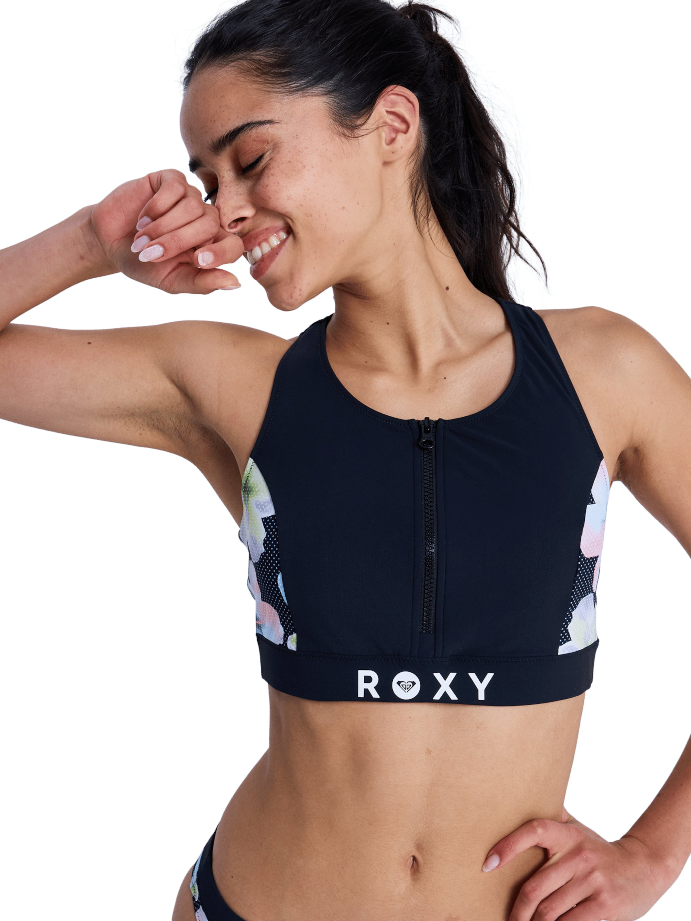 ROXY T-shirt Bikini Top in Black