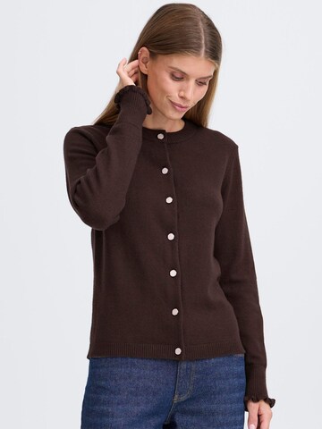 Oxmo - Casaco de malha ' OXBMMNERA CARDIGAN ' em castanho