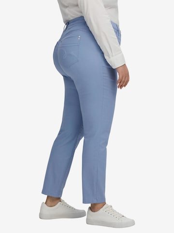 SHEEGO Slimfit Hose in Blau