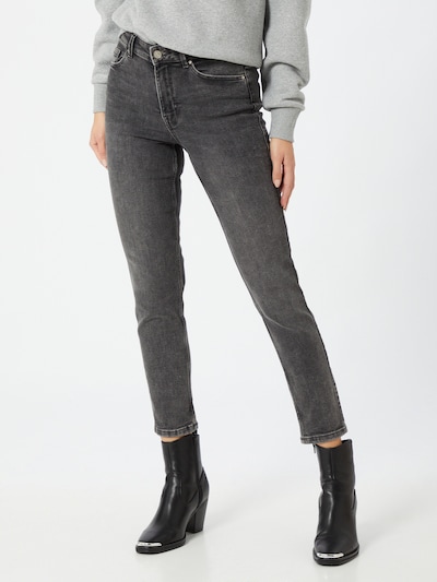 PIECES Jean en gris denim, Vue avec modèle