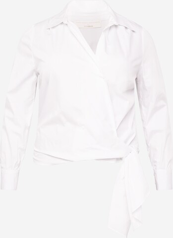 Camicia da donna di Guido Maria Kretschmer Curvy in bianco: frontale