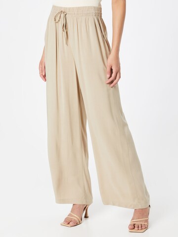 Gina Tricot Wide leg Trousers 'Disa' in Grey: front