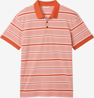 TOM TAILOR Poloshirt in orange / hellorange / weiß, Produktansicht