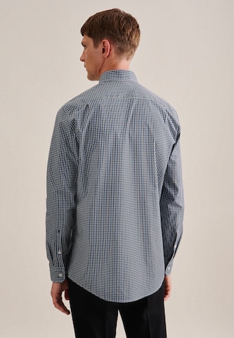 SEIDENSTICKER Regular fit Zakelijk overhemd 'SMART ESSENTIALS' in Blauw