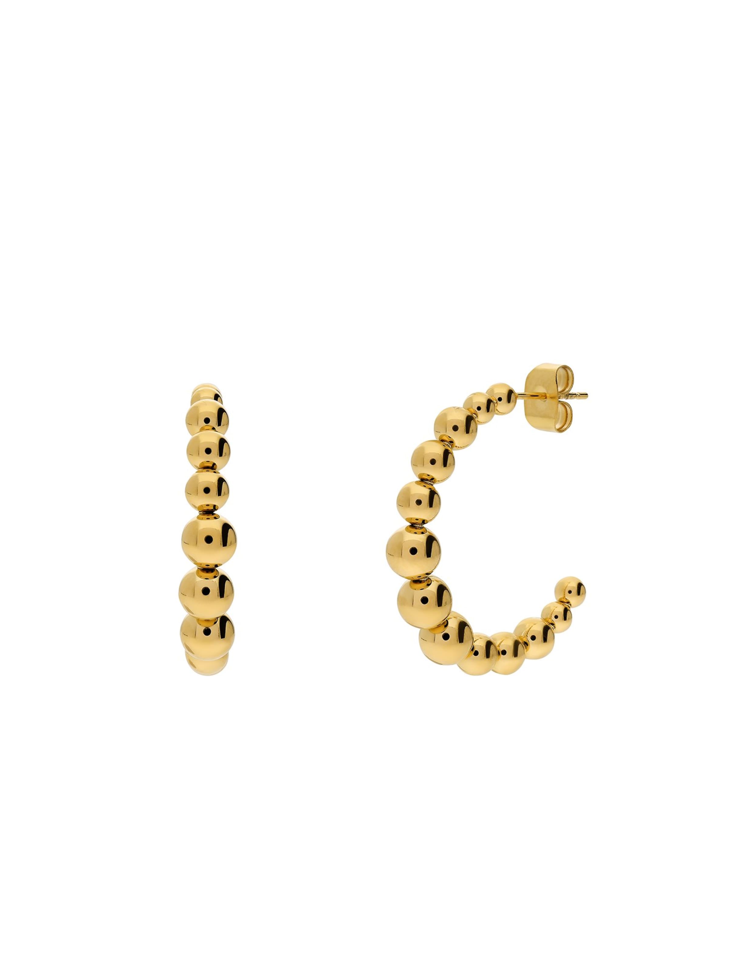 Lucardi Earrings 'Statement' in Gold: front