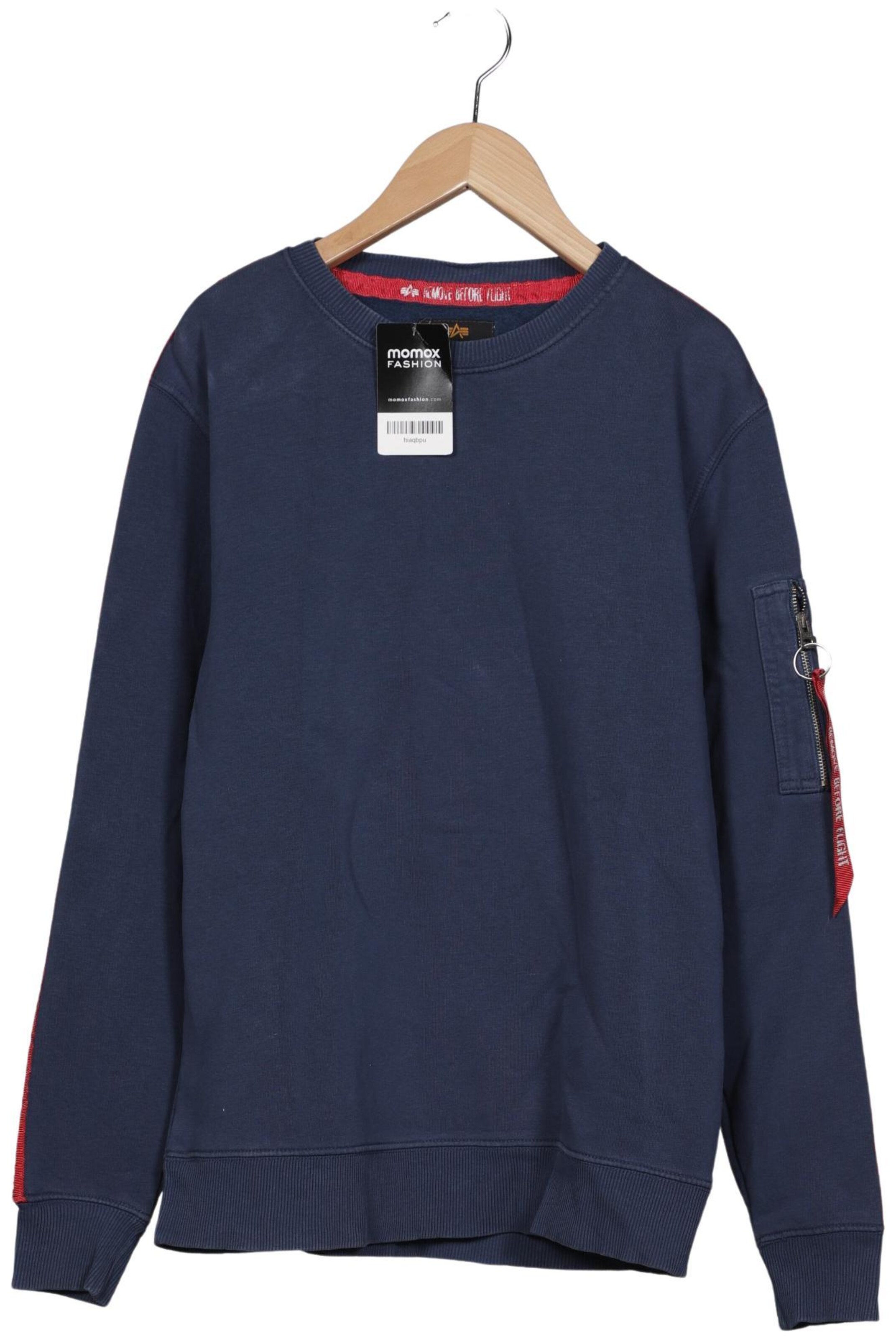 ALPHA INDUSTRIES Sweatshirt & Zip-Up Hoodie in S in Blue, Item view