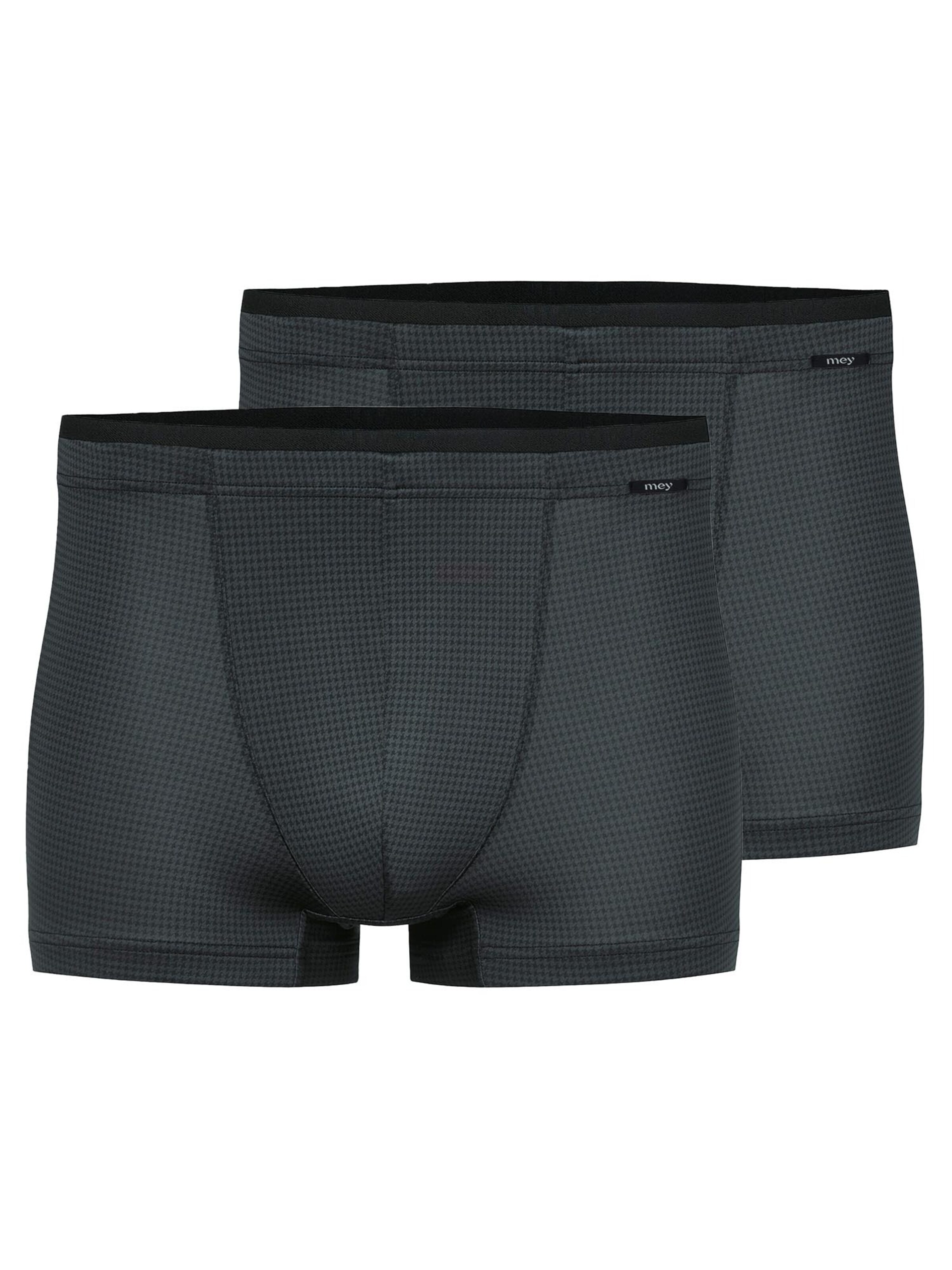 Mey Boxershorts 'Houndstooth'‌‌‌‌‌‌‌‌‌ in Schwarz: Vorderseite