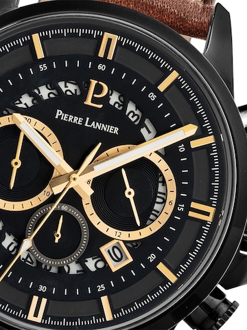 Pierre Lannier Analoog horloge 'Chronograph Sentinelle' in Zwart