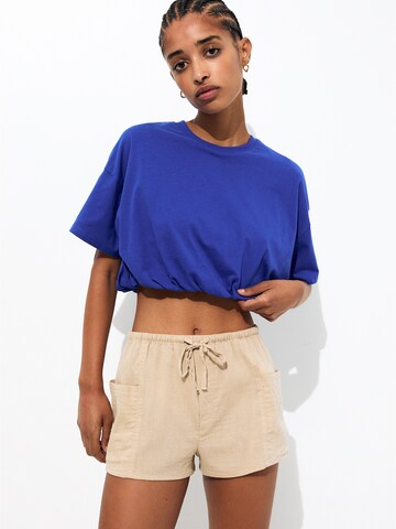 Pull&Bear Regular Broek in Beige