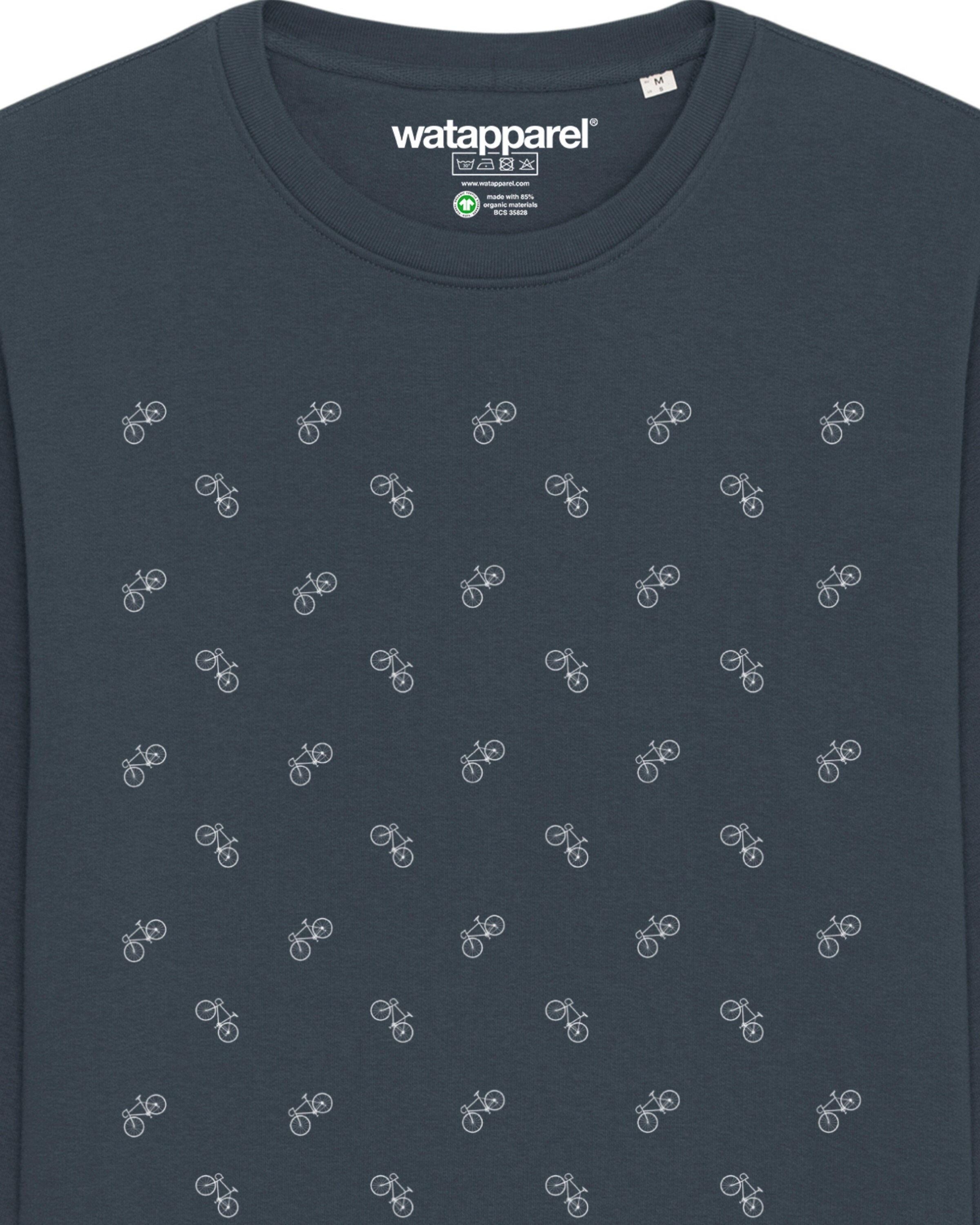 Watapparel Sweatshirt ' Fahrräder ' in Grey