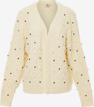 nascita Knit Cardigan in White: front