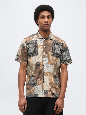 Lindbergh Regular Fit Skjorte i beige: forside