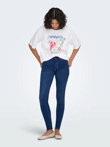 ONLY Футболка 'ONLROSIE' в Белый