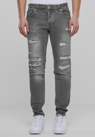 2Y Premium Slim fit Jeans in Grey: front