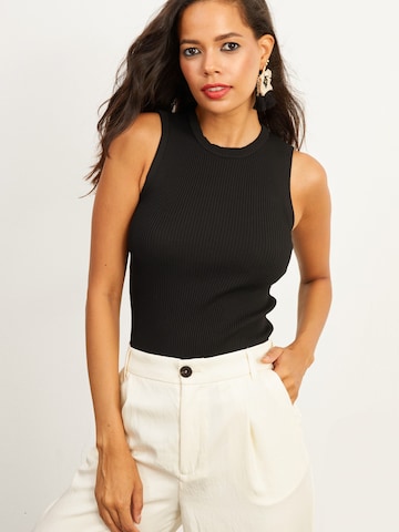 Cool & Sexy Top in Black: front