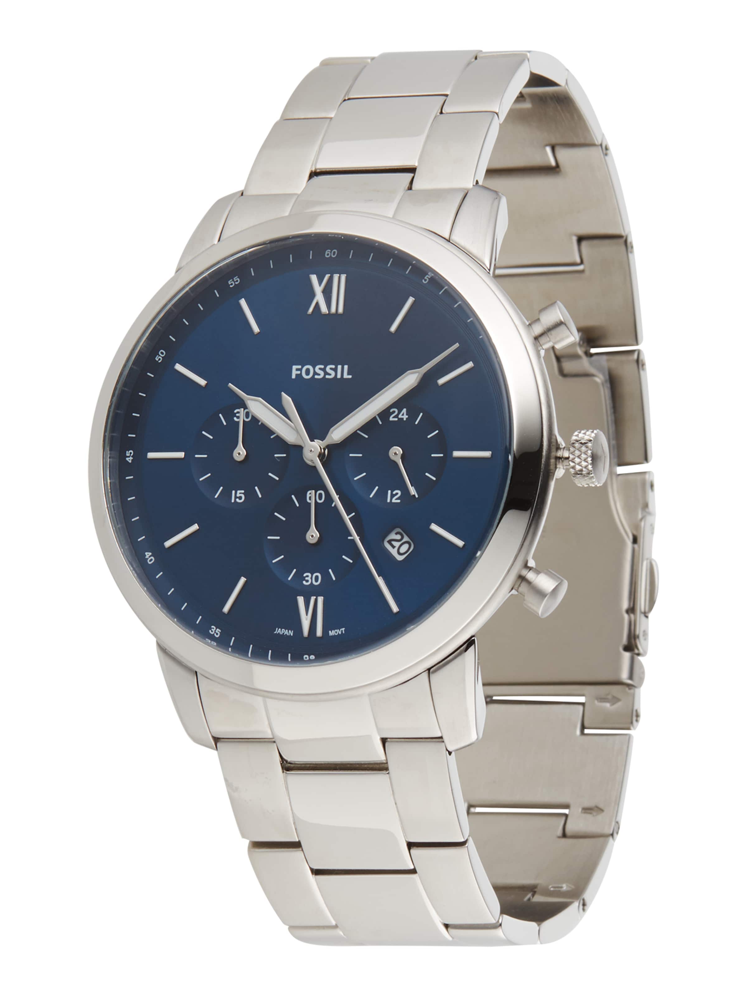 sudrabs FOSSIL Analogais pulkstenis: no priekšpuses