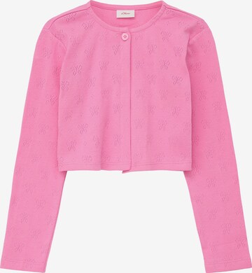 s.Oliver Knit Cardigan in Pink: front