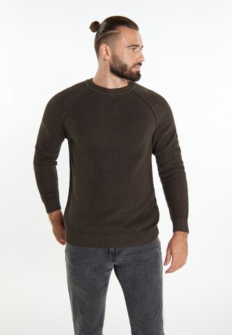 Pull-over DreiMaster Vintage en marron : devant