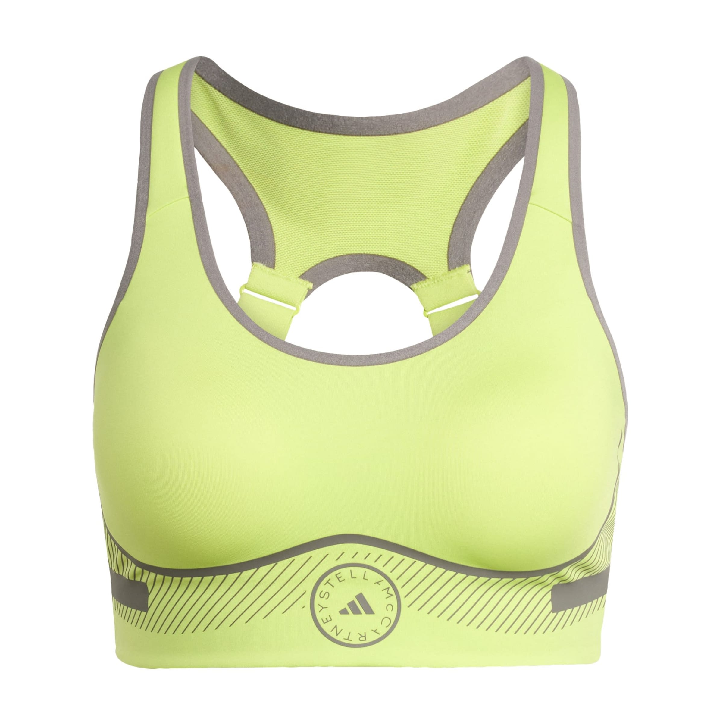 zaļš ADIDAS BY STELLA MCCARTNEY Sporta krūšturis 'TruePace': no priekšpuses