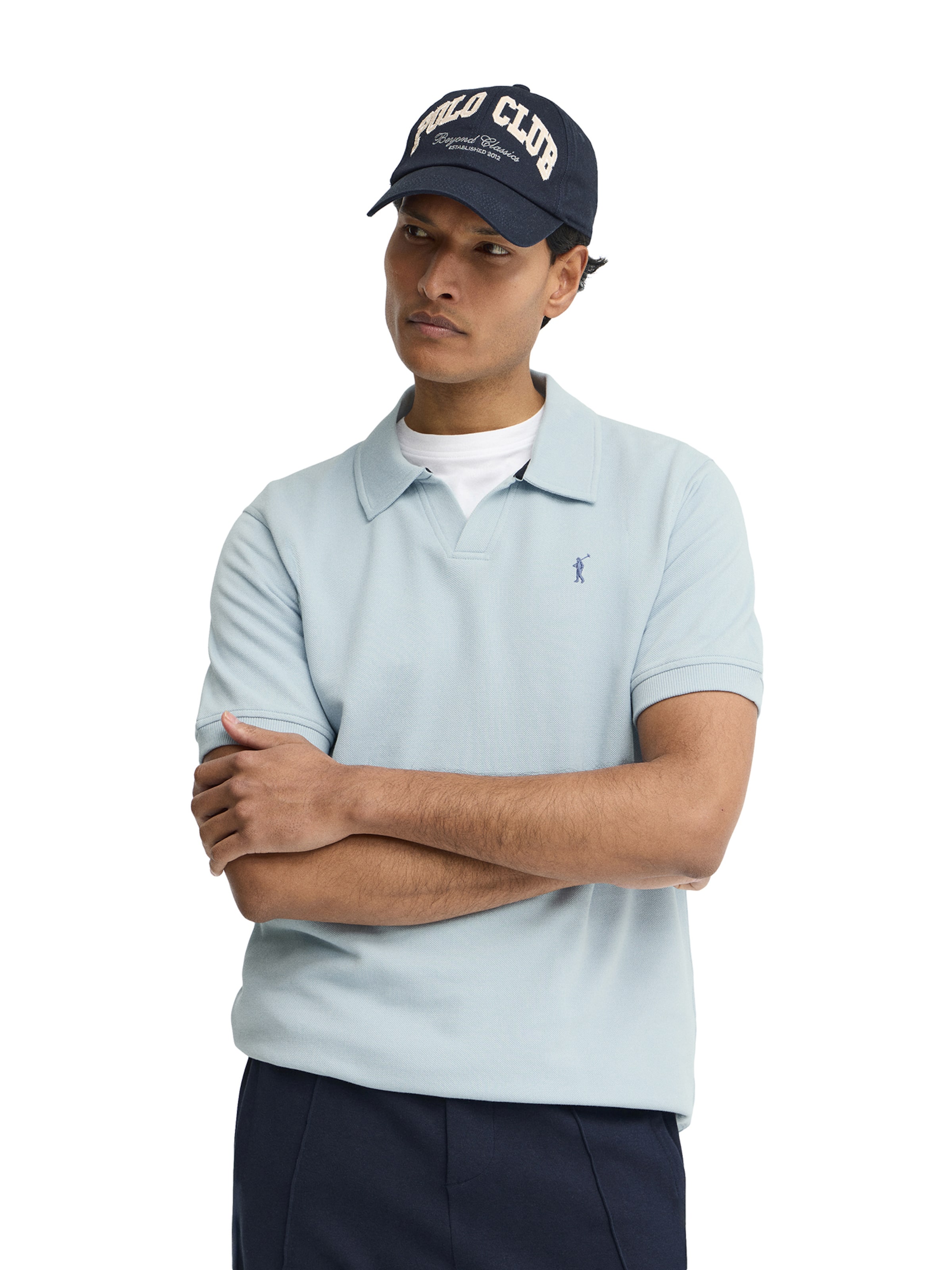 Polo Club Shirt in Blue: front