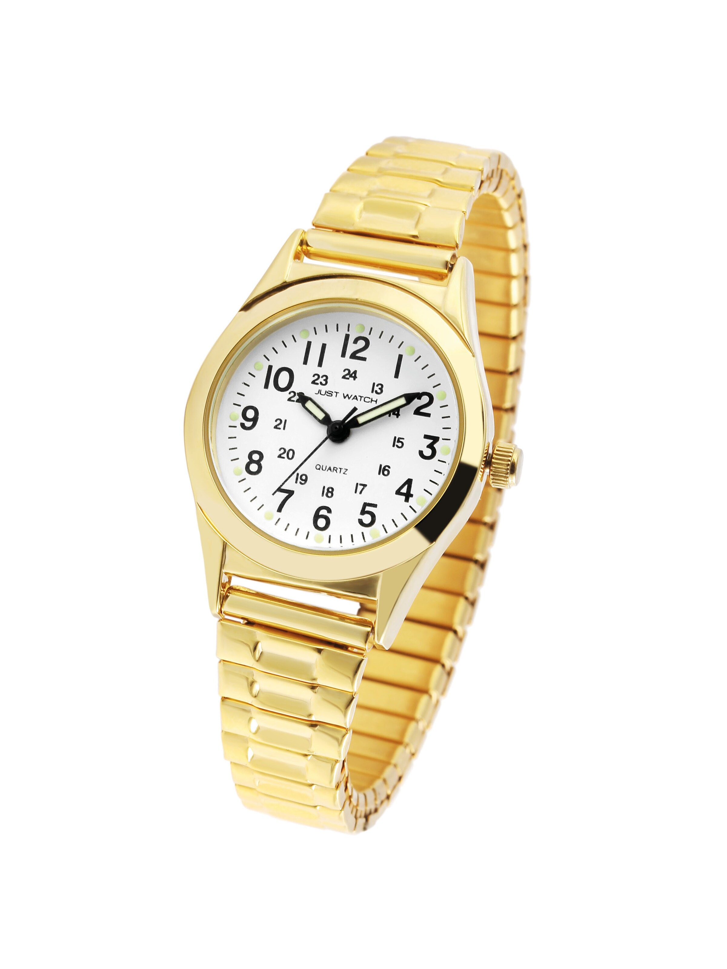 Just Watch Analog Watch in Gold: front