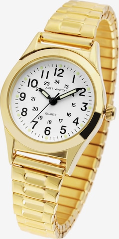 Just Watch Analoguhr in Gold: Vorderseite