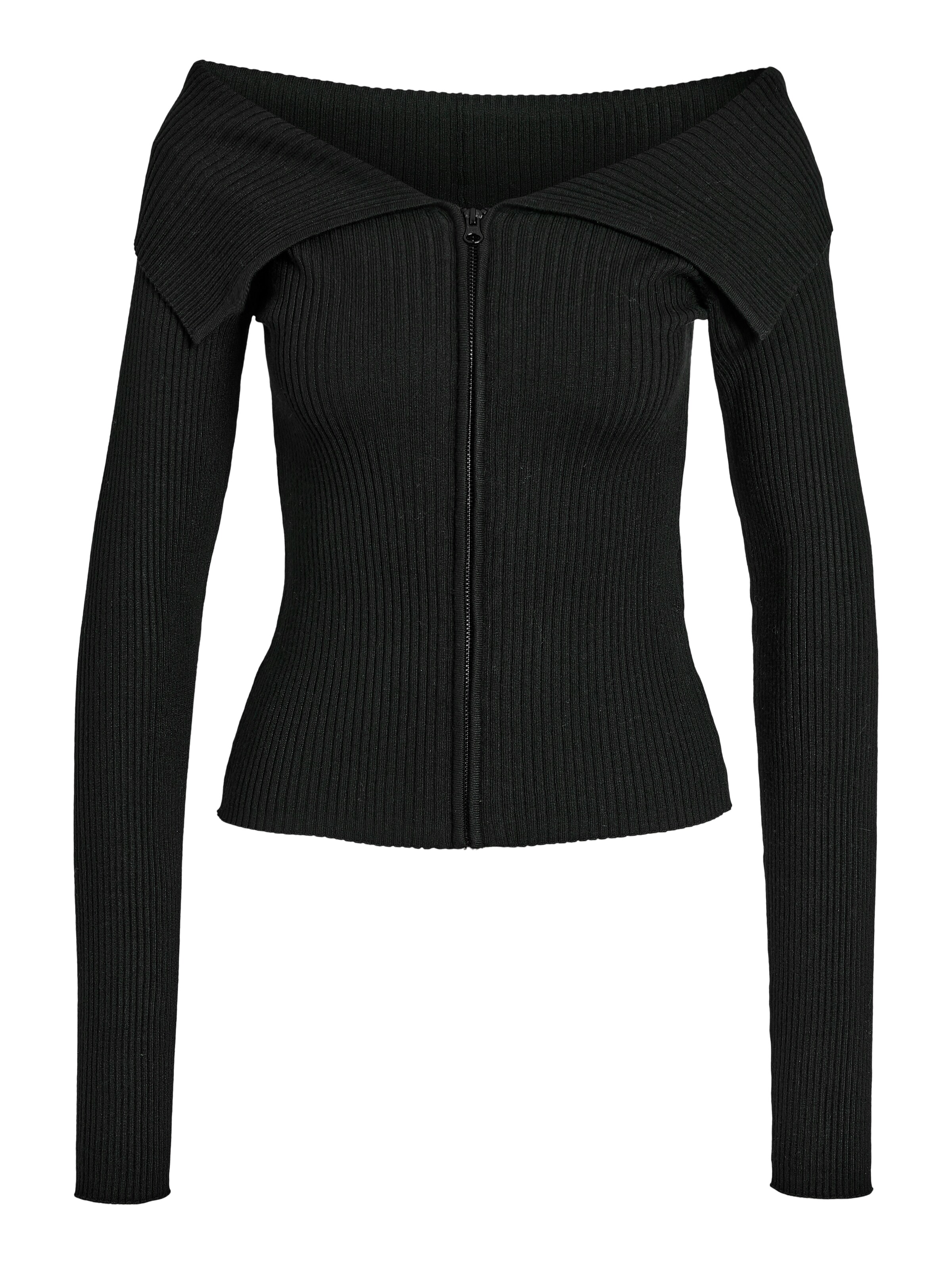 Noisy may Knit Cardigan 'JULIET' in Black: front