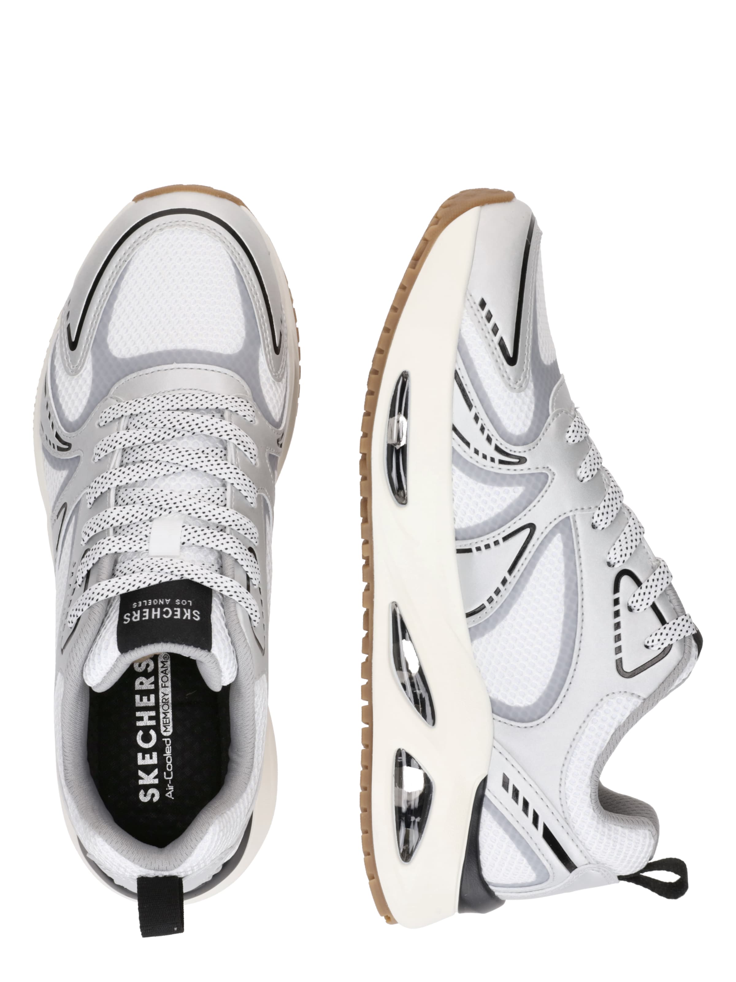 SKECHERS Låg sneaker 'UNO EGO-AURAIR' i vit