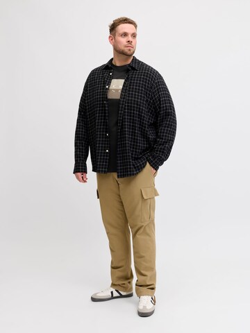 T-Shirt 'JCOFusion' Jack & Jones Plus en noir