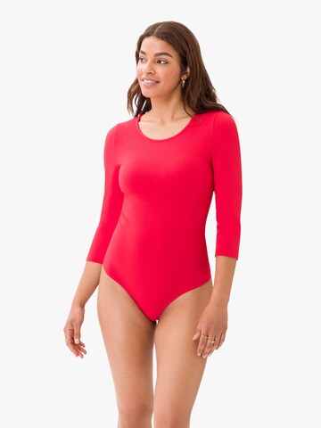 Shirtbody 'Alena' Les Lunes en rouge : devant