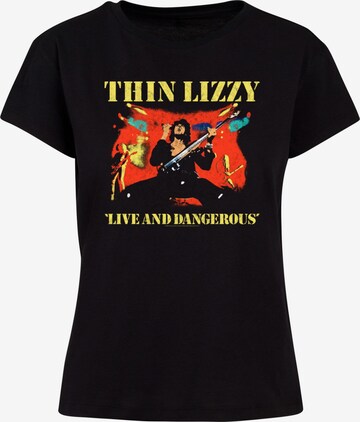 Merchcode T-Shirt 'Thin Lizzy - LAD Bootleg' in Schwarz: predná strana