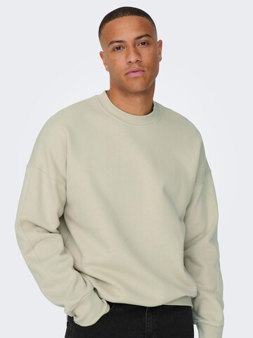 Only & Sons Sweatshirt 'Dan' i beige