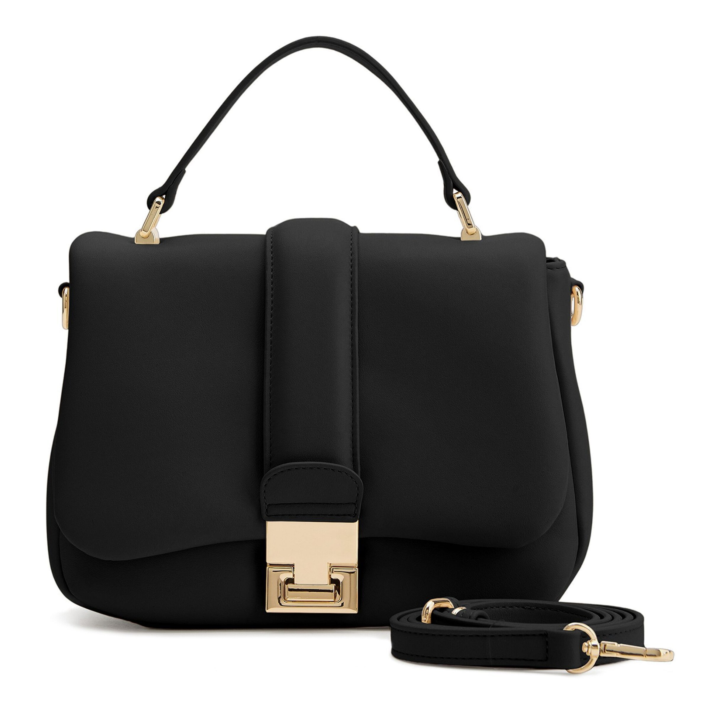 Sac à bandoulière 'Evje' Seidenfelt en noir : devant