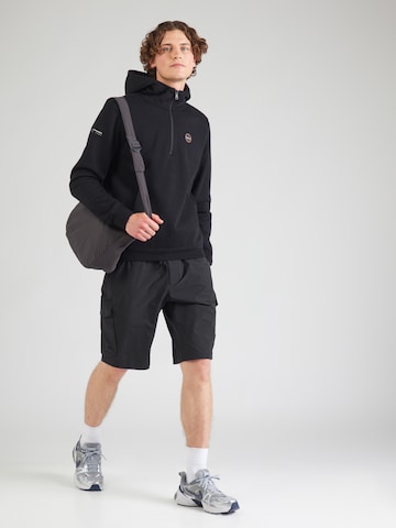 NAPAPIJRI Sweatshirt 'B-BADGE' in Schwarz
