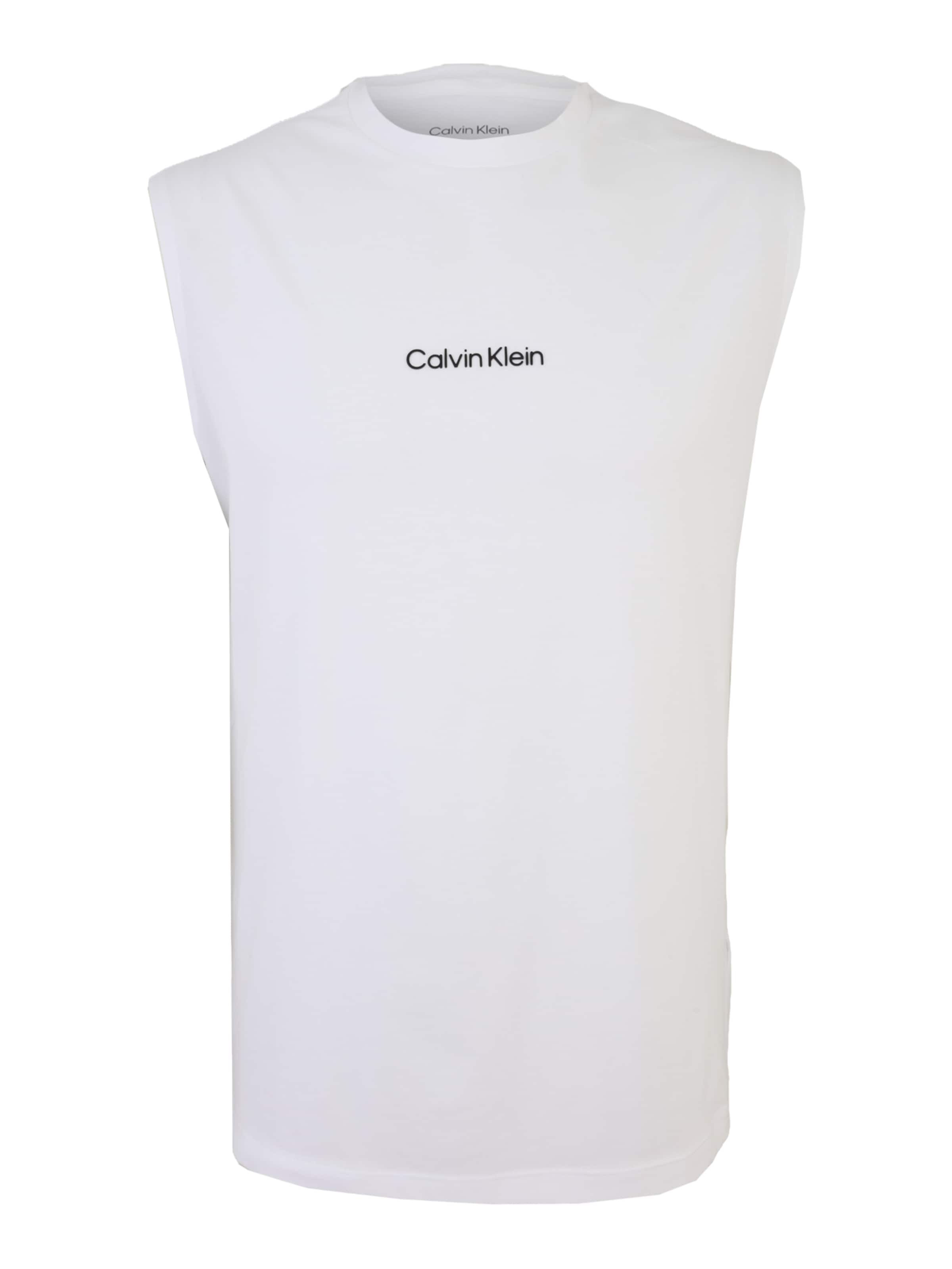 Calvin Klein Swimwear Shirt in White: front